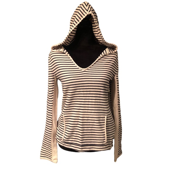 Roxy Blue & White Striped Hoodie size X-Large - Picture 5 of 12
